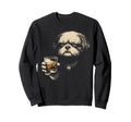 Shih Tzu Drinking Whiskey 90S Sweatshirt - Unique Graphic Unisex - T-Shirt, Sweatshirt, Hoodie