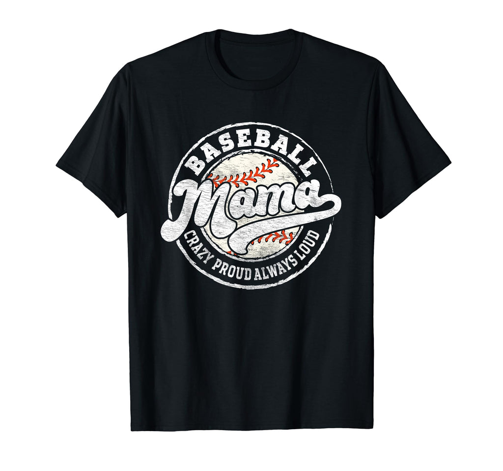 Baseball Mama Baseball Mom T-Shirt - Fun Novelty Design for Adults - T-Shirt, Sweatshirt, Hoodie