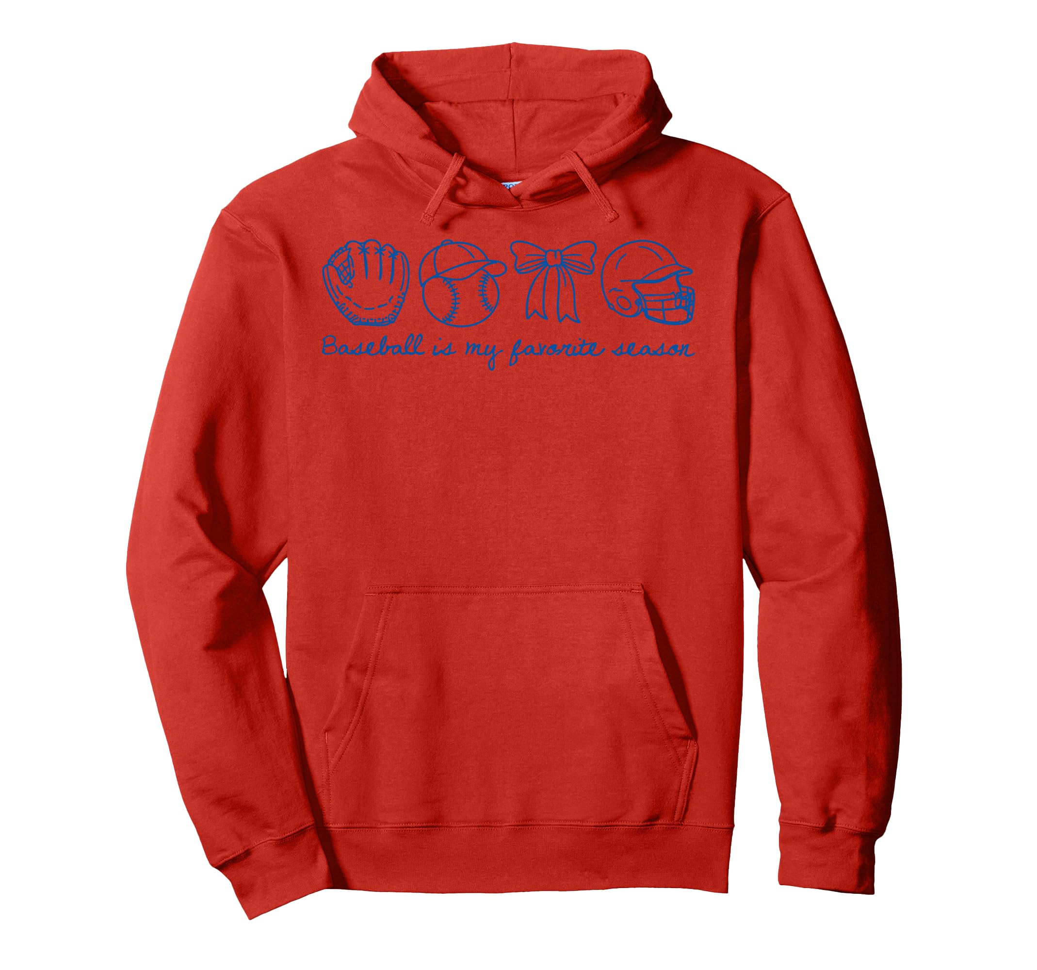 Baseball Is My Favorite Season Coquette Hoodie - Graphic Print Men Women - T-Shirt, Sweatshirt, Hoodie