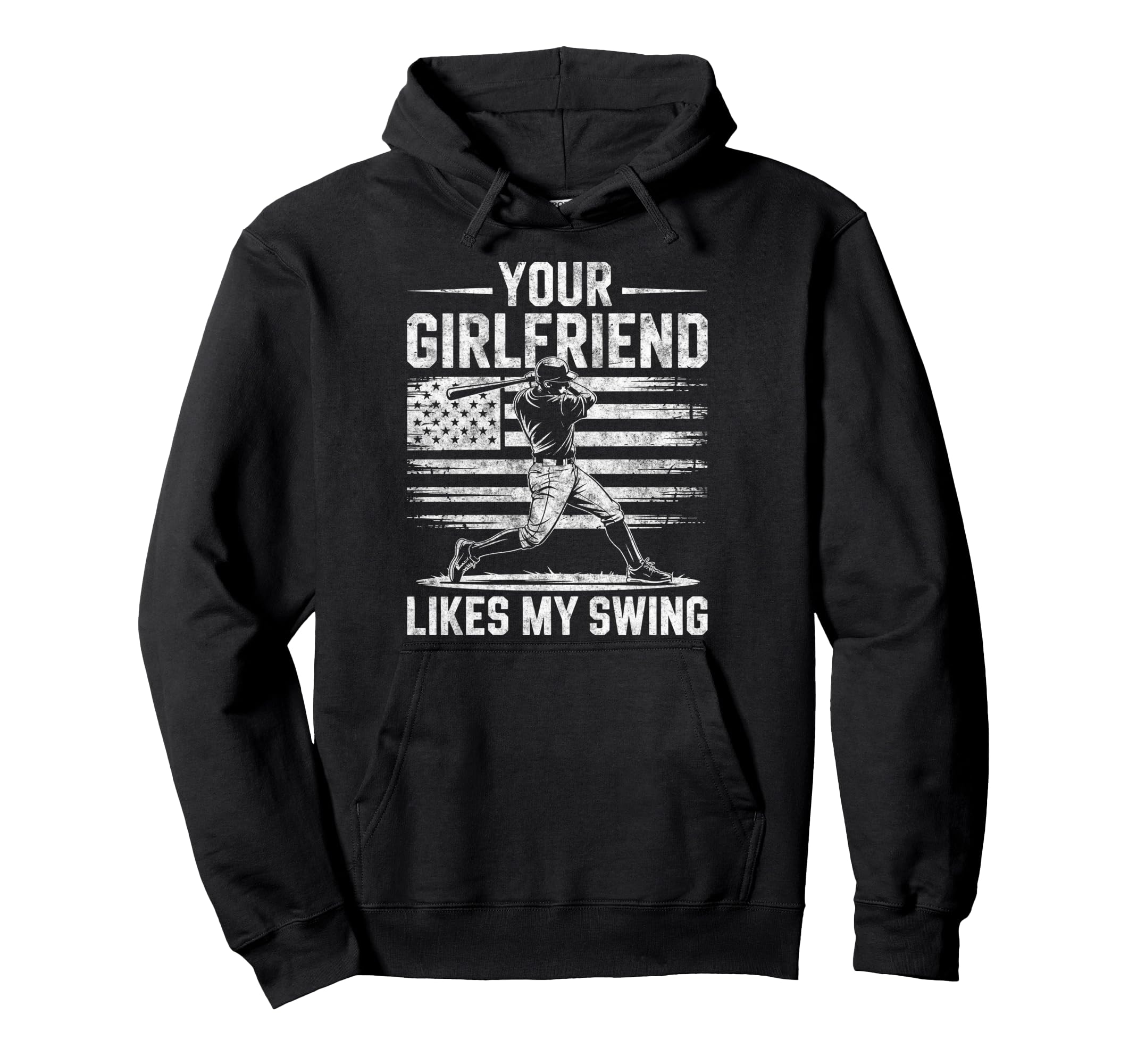Your Girlfriend Likes My Swing Hoodie - Novelty Apparel for Adults - T-Shirt, Sweatshirt, Hoodie