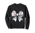 Baseball Bow Baseball Mom Mothers Day Sweatshirt - Novelty Apparel Unisex - T-Shirt, Sweatshirt, Hoodie
