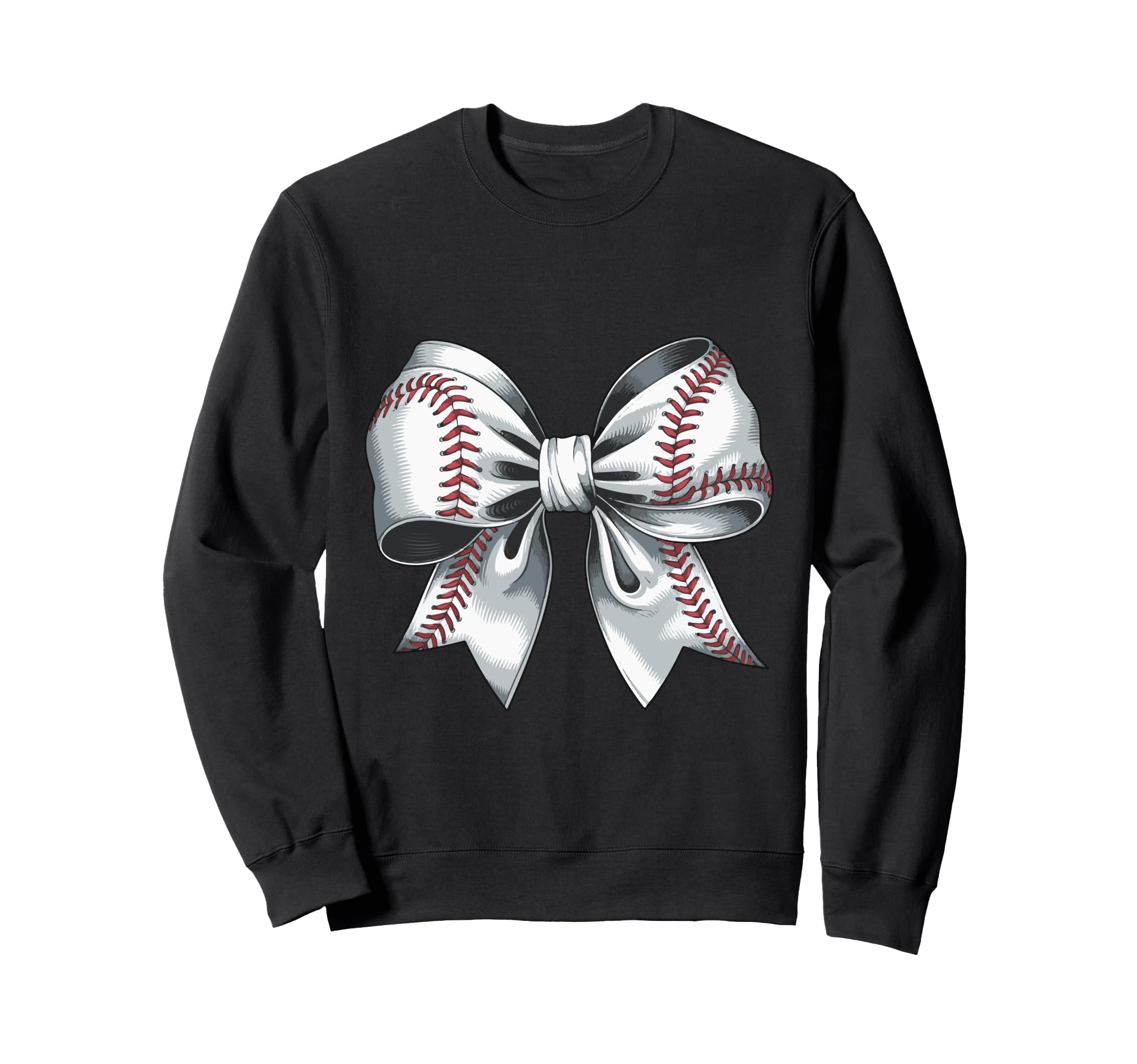 Baseball Bow Baseball Mom Mothers Day Sweatshirt - Novelty Apparel Unisex - T-Shirt, Sweatshirt, Hoodie