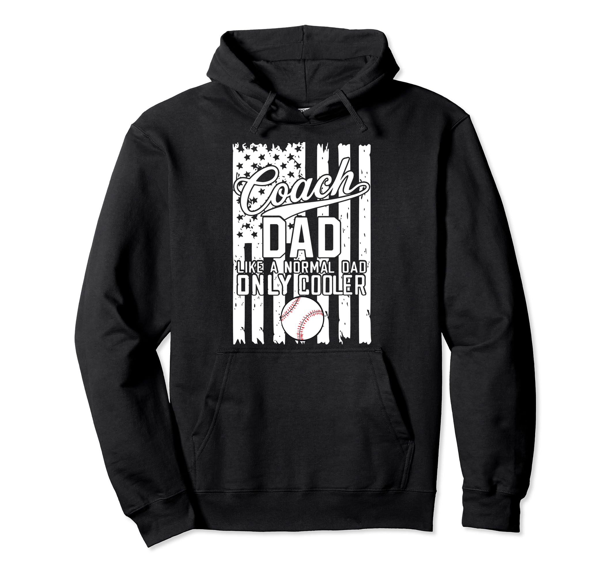 Baseball Coach Dad Like Normal Hoodie - Minimalist Print Men Women - T-Shirt, Sweatshirt, Hoodie