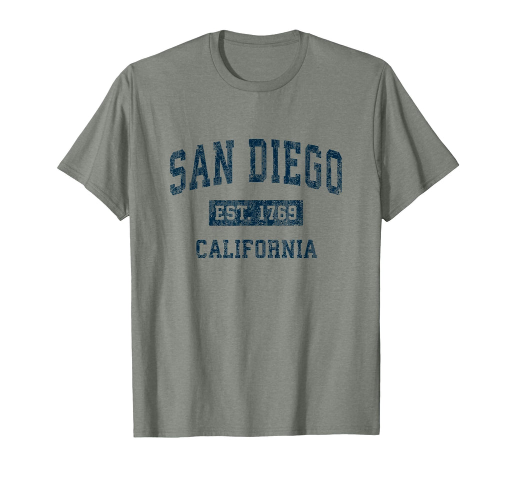San Diego California Ca Sports Navy T-Shirt - Trendy Graphic for Adults - T-Shirt, Sweatshirt, Hoodie