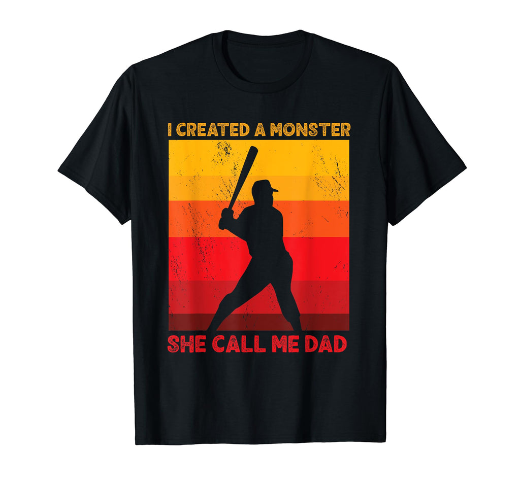 Baseball Softball Dad I Created T-Shirt - Fun Novelty Design Unisex - T-Shirt, Sweatshirt, Hoodie