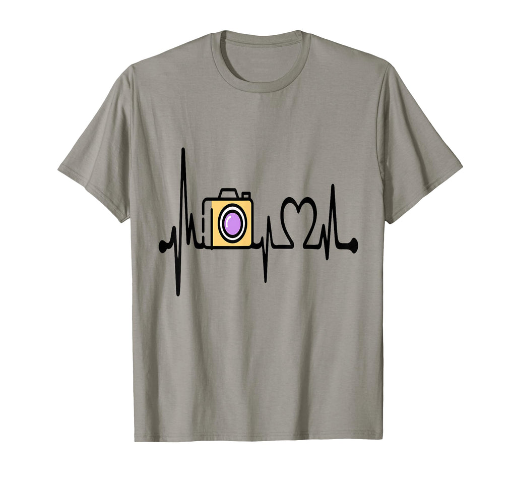Womens Funny Camera Heartbeat T-Shirt - Trendy Graphic for Adults - T-Shirt, Sweatshirt, Hoodie