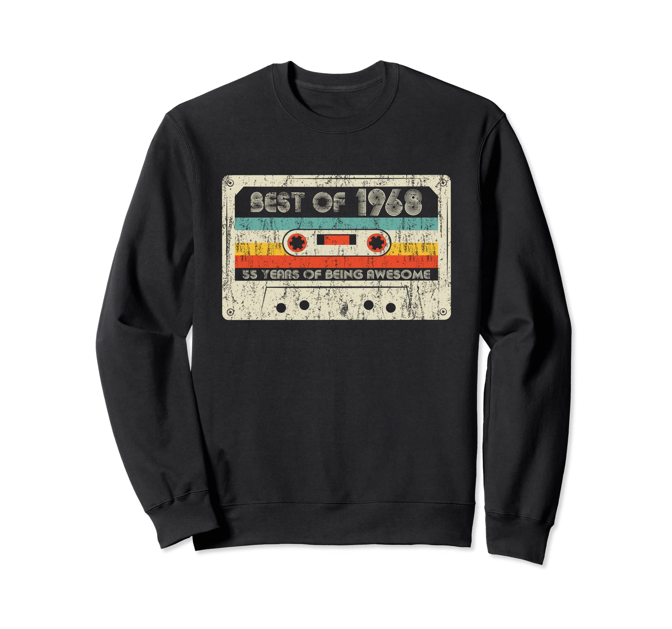 Best 1968 55Th Birthday Cassette Sweatshirt - Streetwear Style for Adults - T-Shirt, Sweatshirt, Hoodie