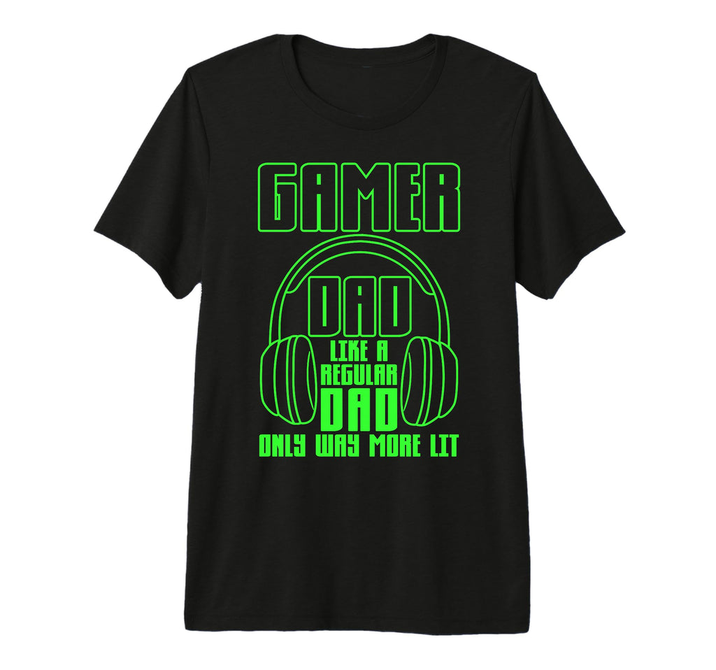 Gamer Dad Fathers Day Tri Blend T-Shirt - Unique Graphic Men Women - T-Shirt, Sweatshirt, Hoodie