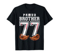 Proud Brother Baseball Player Number 77 T-Shirt - Unique Graphic Men Women - T-Shirt, Sweatshirt, Hoodie