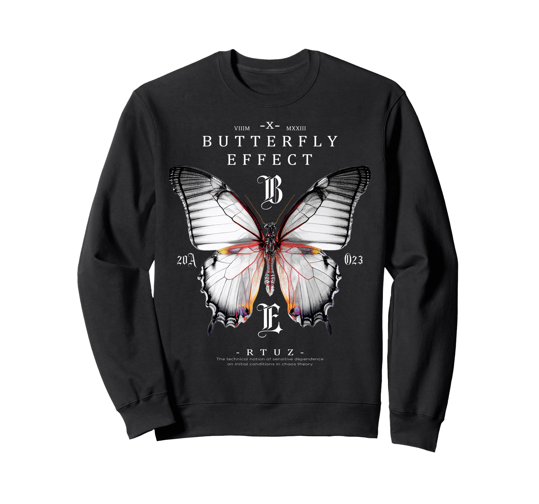 Y2K Streetwear Butterfly Sweatshirt - Minimalist Print Men Women - T-Shirt, Sweatshirt, Hoodie
