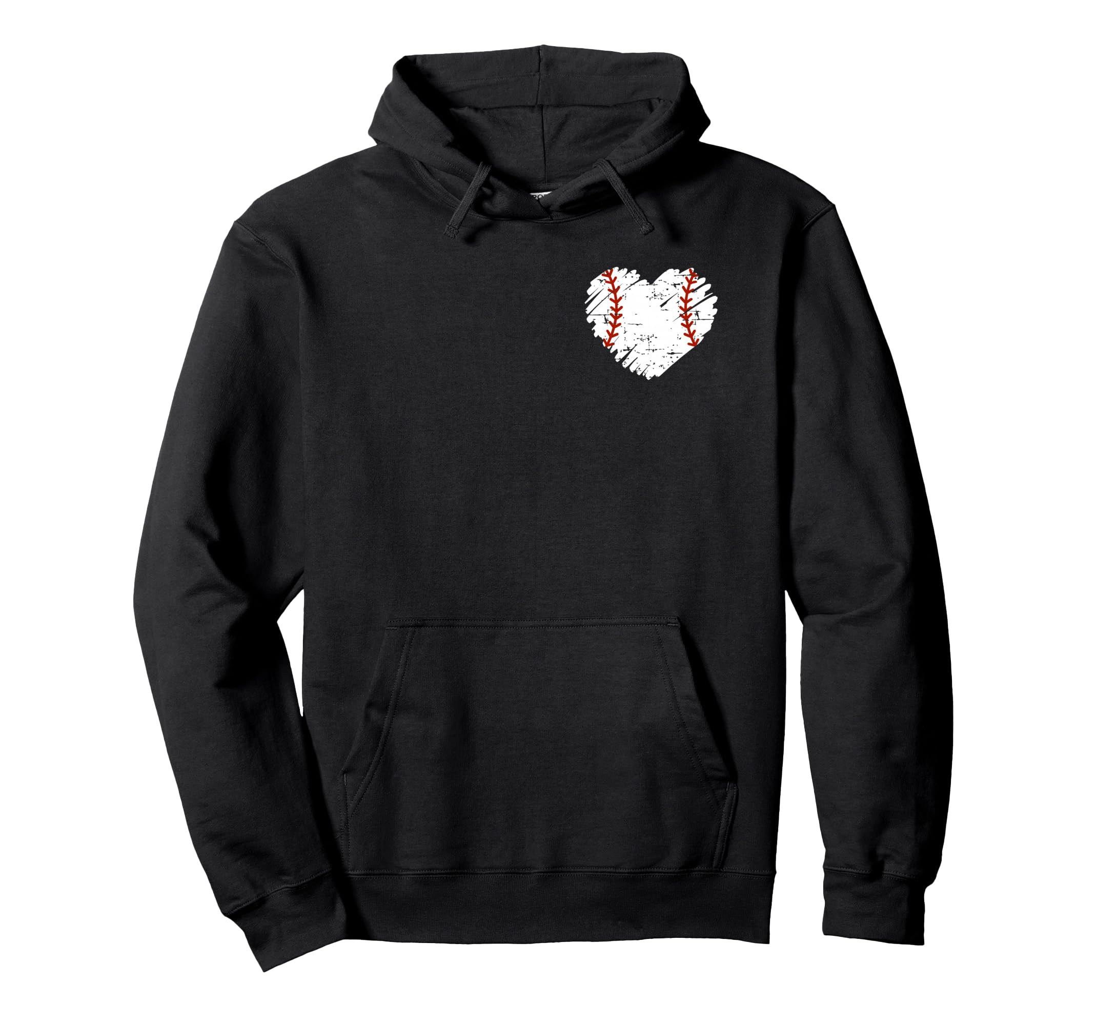 Pocket Baseball Heart Softball Mom Dad Hoodie - Custom Art Print Unisex - T-Shirt, Sweatshirt, Hoodie