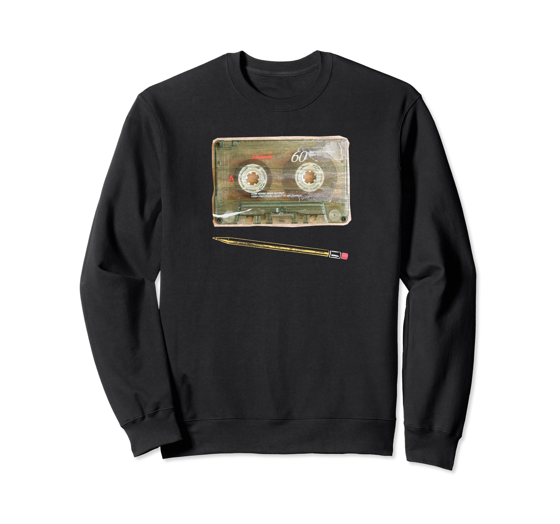 Cassette Tape And Pencil Rewind Sweatshirt - Novelty Apparel Men Women - T-Shirt, Sweatshirt, Hoodie