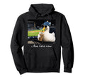 Funny Goose I Live Here Now Baseball Hoodie - Minimalist Print Men Women - T-Shirt, Sweatshirt, Hoodie