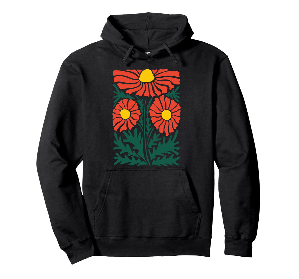 Southwest Boho Flower Desert Landscape Hoodie - Trendy Graphic Unisex - T-Shirt, Sweatshirt, Hoodie