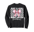 Just Who Loves Baseball Mom Sweatshirt - Minimalist Print Men Women - T-Shirt, Sweatshirt, Hoodie