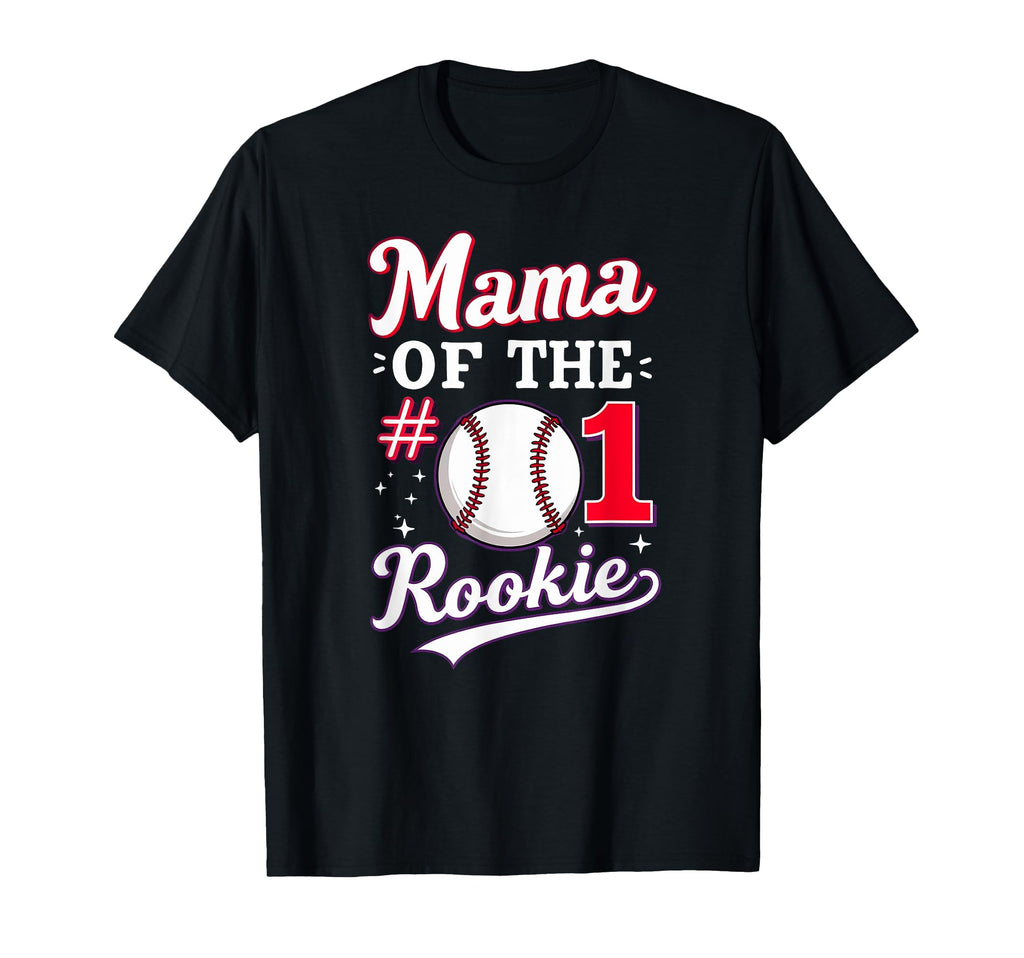 Mommy Mama Rookie 1St Birthday Baseball T-Shirt - Trendy Graphic Men Women - T-Shirt, Sweatshirt, Hoodie