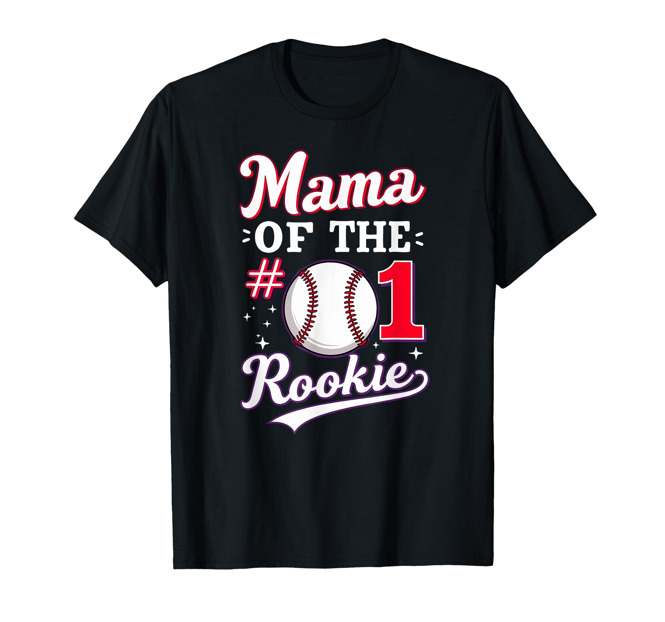 Mommy Mama Rookie 1St Birthday Baseball T-Shirt - Trendy Graphic Men Women - T-Shirt, Sweatshirt, Hoodie
