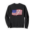 American Flag Patriotic Baseball Sweatshirt - Trendy Graphic Men Women - T-Shirt, Sweatshirt, Hoodie