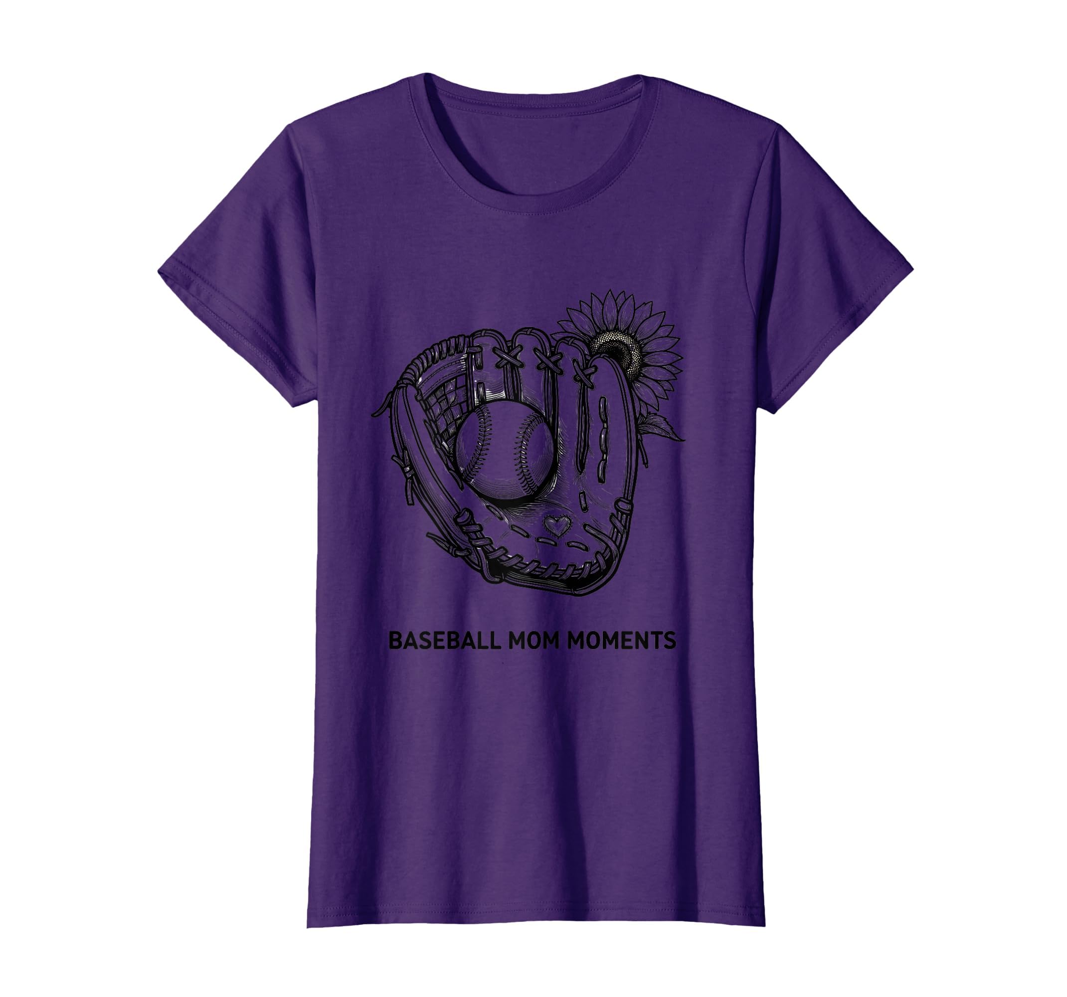 Baseball Mom Moments Proud Sports T-Shirt - Casual Everyday Wear Unisex - T-Shirt, Sweatshirt, Hoodie