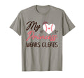 Baseball Mom Dad My Princess Wears Cleats T-Shirt - Unique Graphic Unisex - T-Shirt, Sweatshirt, Hoodie