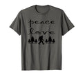 Peace Love Bigfoot Sasquatch Monster T-Shirt - Trendy Graphic Men Women - T-Shirt, Sweatshirt, Hoodie