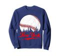 Distressed New York Baseball Sweatshirt - Fun Novelty Design Men Women - T-Shirt, Sweatshirt, Hoodie