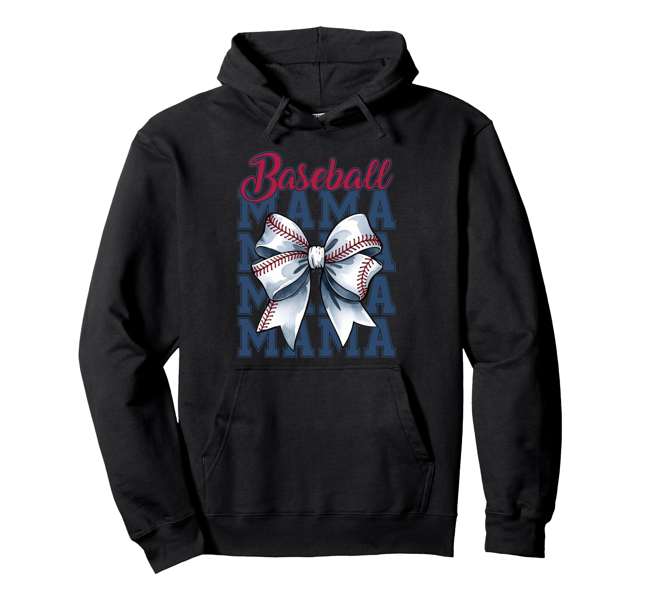 Baseball Mama Coquette Checkered Hoodie - Fun Novelty Design Men Women - T-Shirt, Sweatshirt, Hoodie