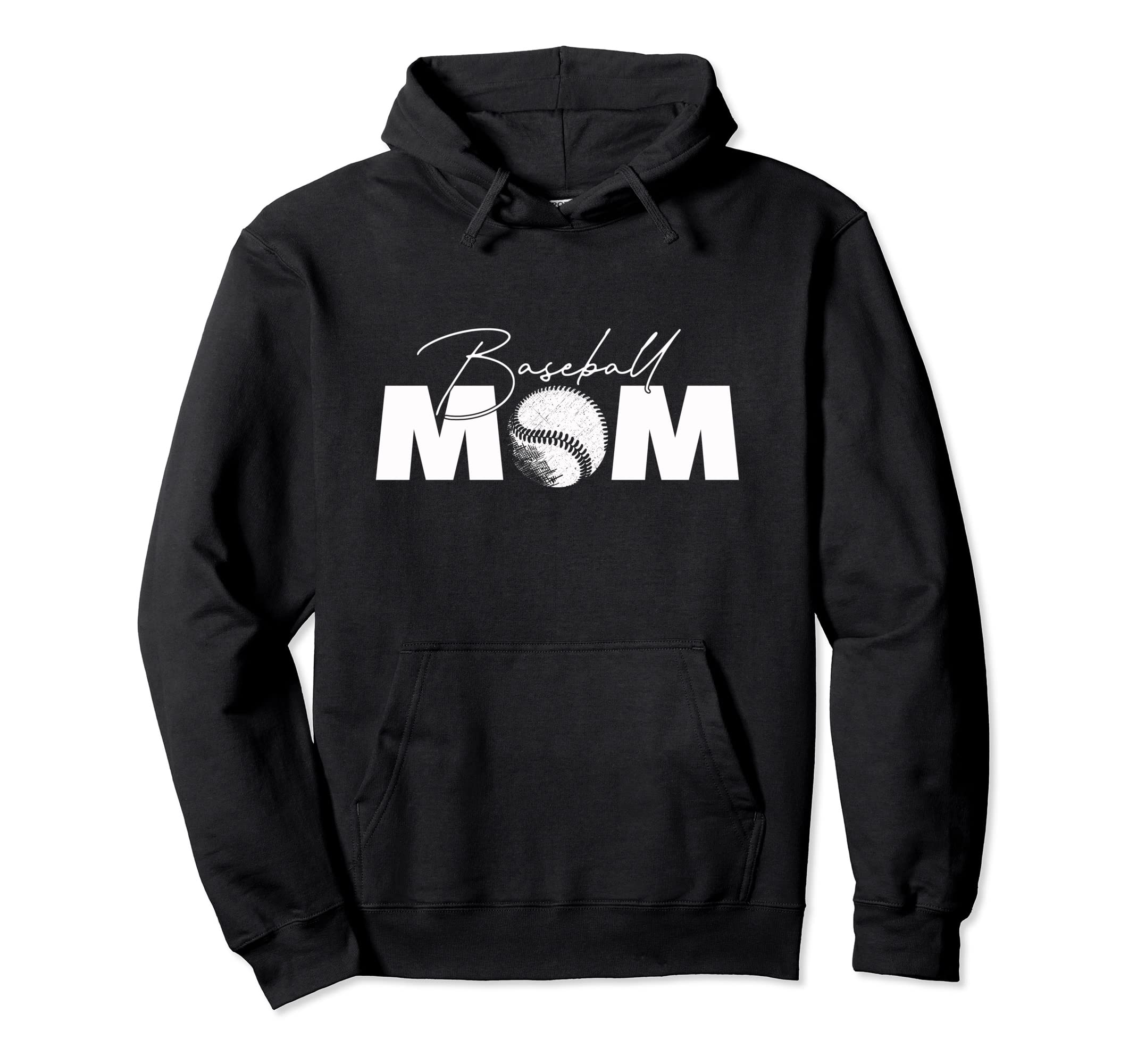Baseball Mom Hoodie - Unique Graphic Unisex - T-Shirt, Sweatshirt, Hoodie