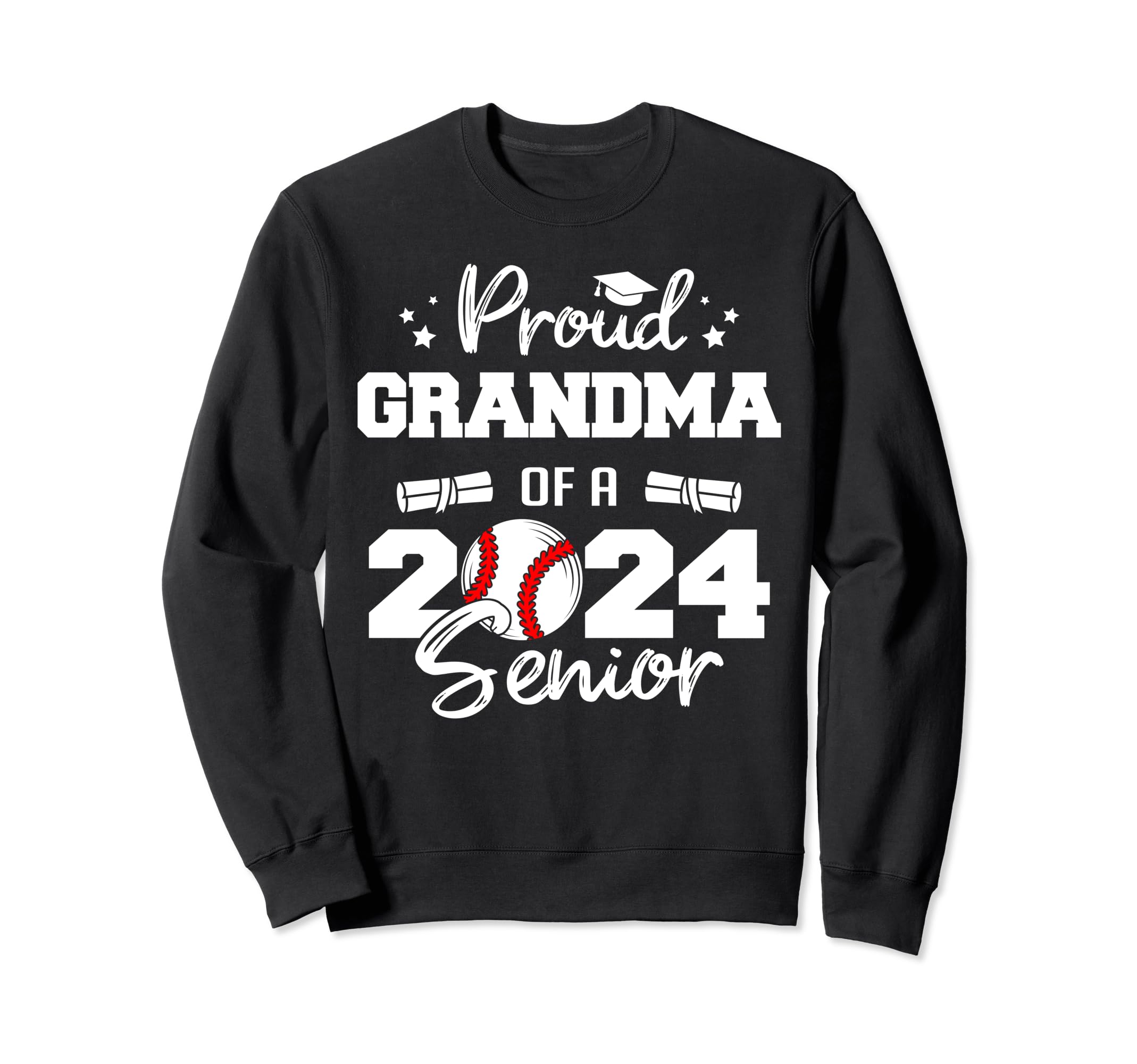 Proud Grandma 2024 Senior Funny Sweatshirt - Novelty Apparel Men Women - T-Shirt, Sweatshirt, Hoodie