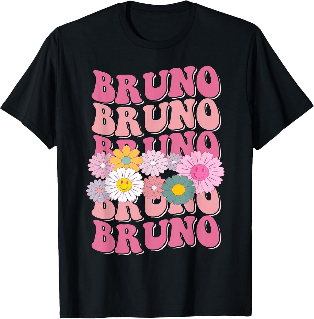 Girl Retro BRUNO First Name Personalized Apparel - Adult & Kids T-Shirts, Sweatshirts & Hoodies apparel design preview 1