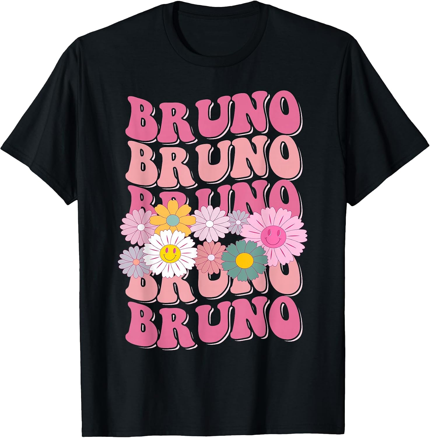 Girl Retro BRUNO First Name Personalized Apparel - Adult & Kids T-Shirts, Sweatshirts & Hoodies apparel design preview 1