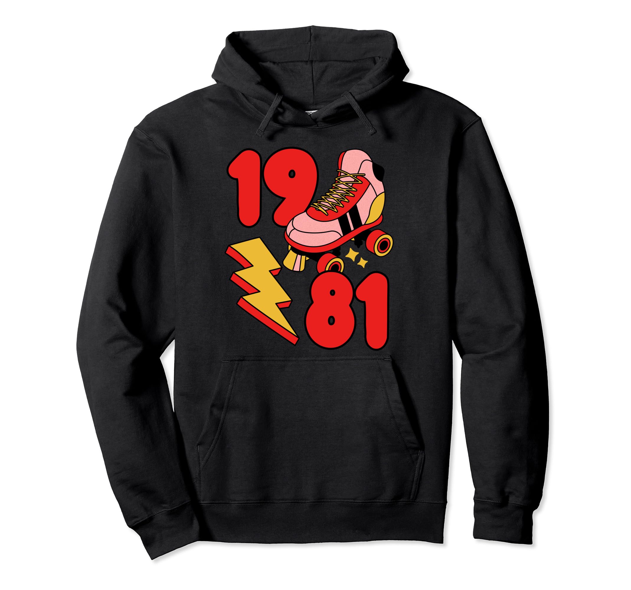 1981 Roller Skate 80S Nostalgia Hoodie - Fun Novelty Design Unisex - T-Shirt, Sweatshirt, Hoodie