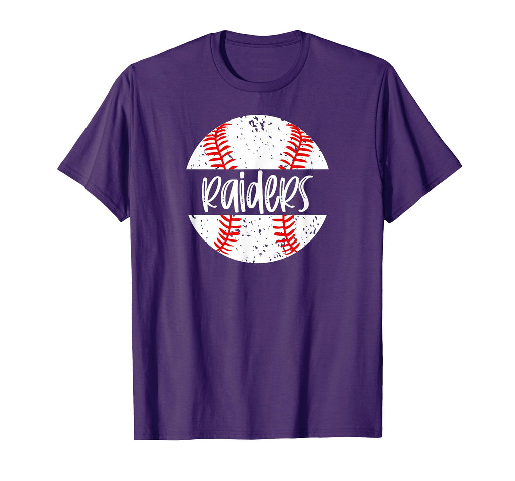 Raiders Baseball Team Mascot School T-Shirt - Minimalist Print Men Women - T-Shirt, Sweatshirt, Hoodie