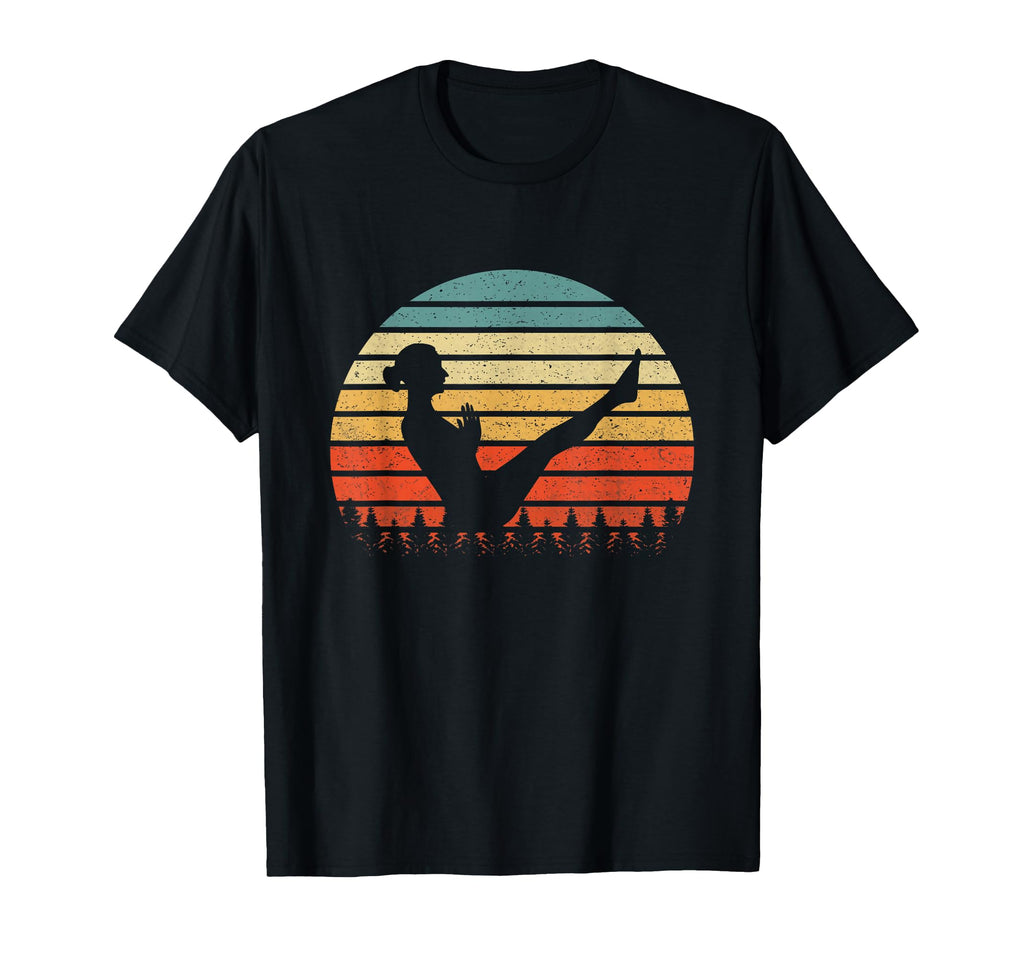 Yoga Navasana Boot Pose Sunset T-Shirt - Casual Everyday Wear Men Women - T-Shirt, Sweatshirt, Hoodie