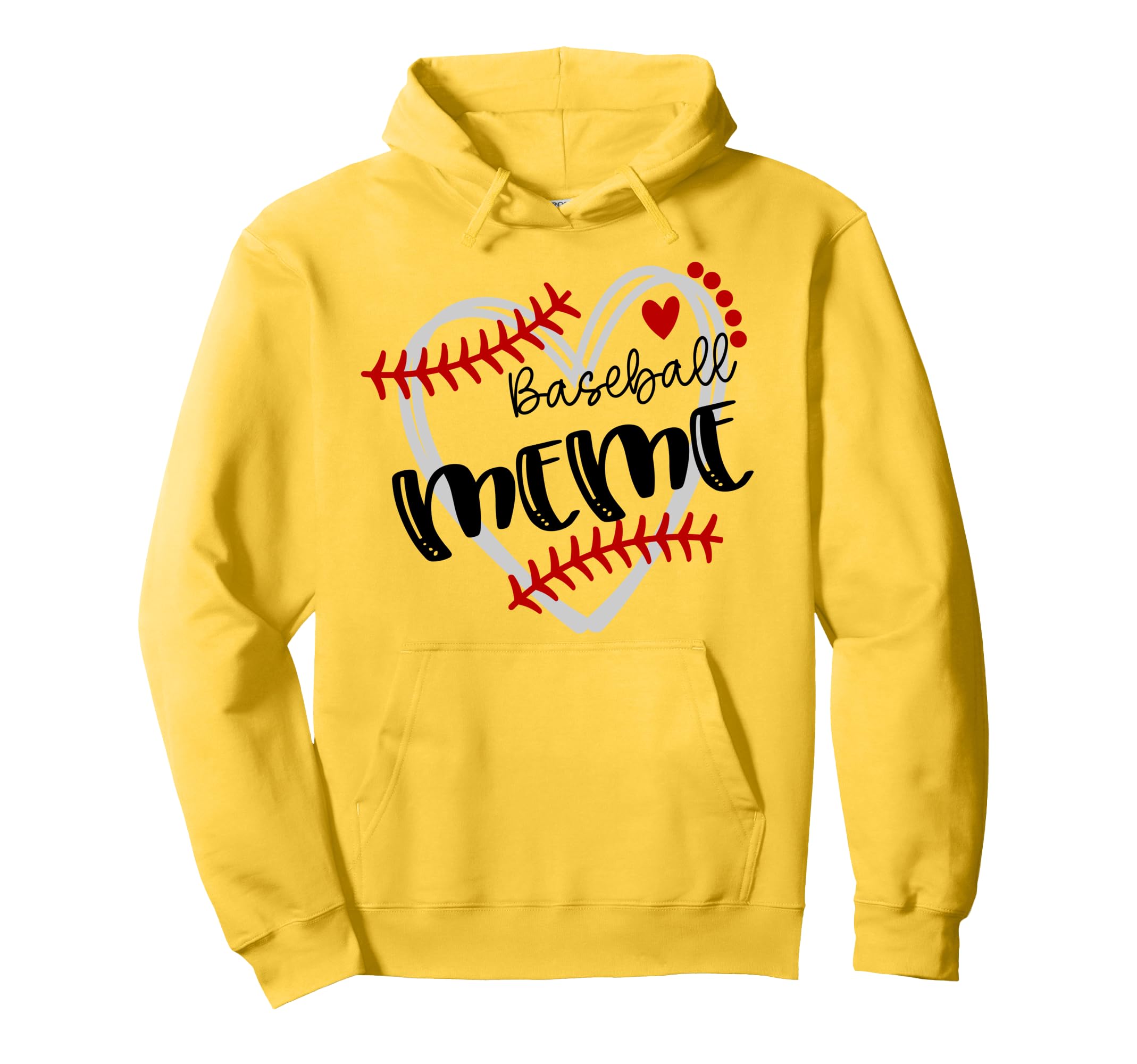 Personalized Baseball Heart Meme Hoodie - Casual Everyday Wear Men Women - T-Shirt, Sweatshirt, Hoodie