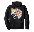 Peach Soda Surfing Kanagawa Wave Hoodie - Fun Novelty Design for Adults - T-Shirt, Sweatshirt, Hoodie