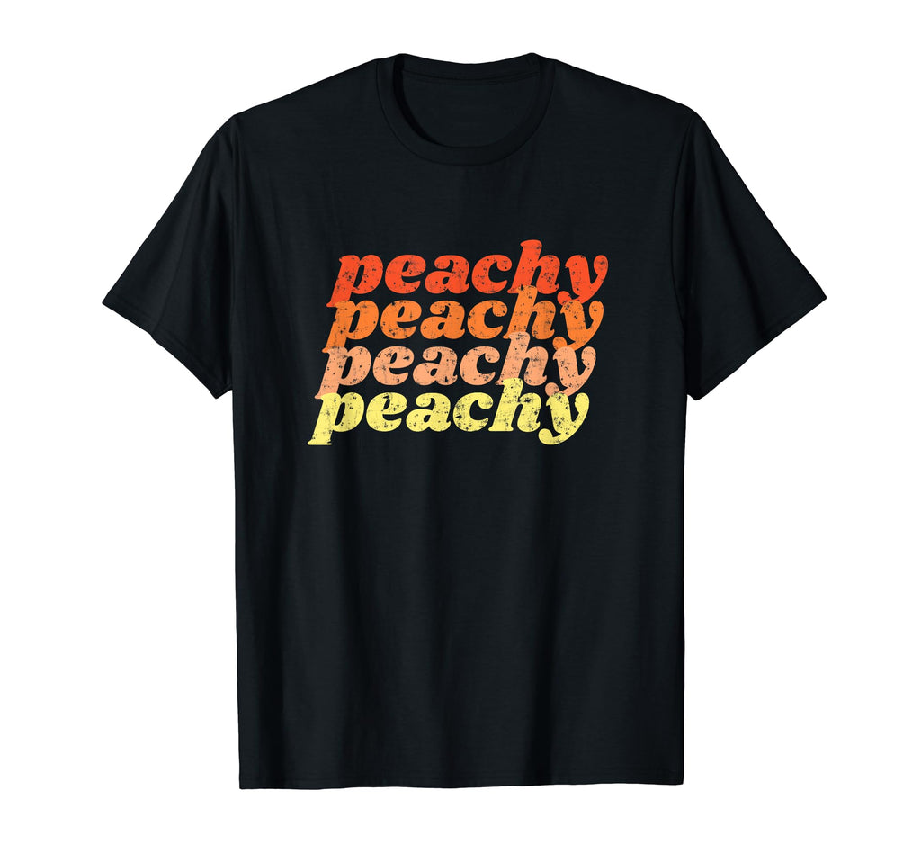 Peachy 70S Distressed T-Shirt - Aesthetic Graphic Unisex - T-Shirt, Sweatshirt, Hoodie