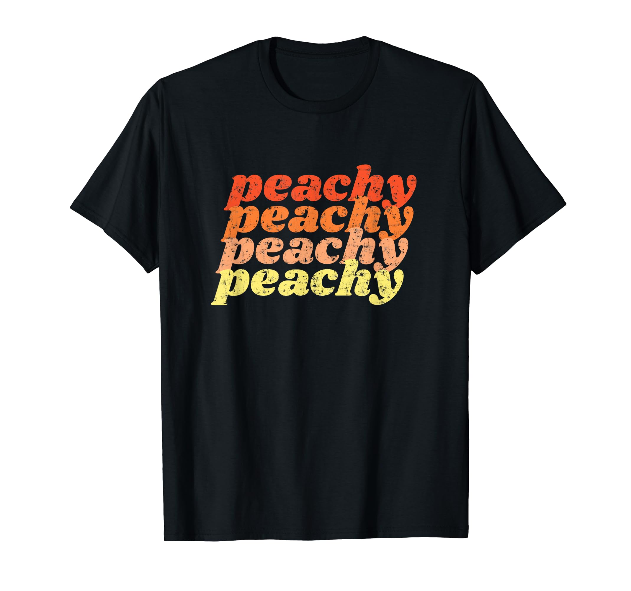 Peachy 70S Distressed T-Shirt - Aesthetic Graphic Unisex - T-Shirt, Sweatshirt, Hoodie