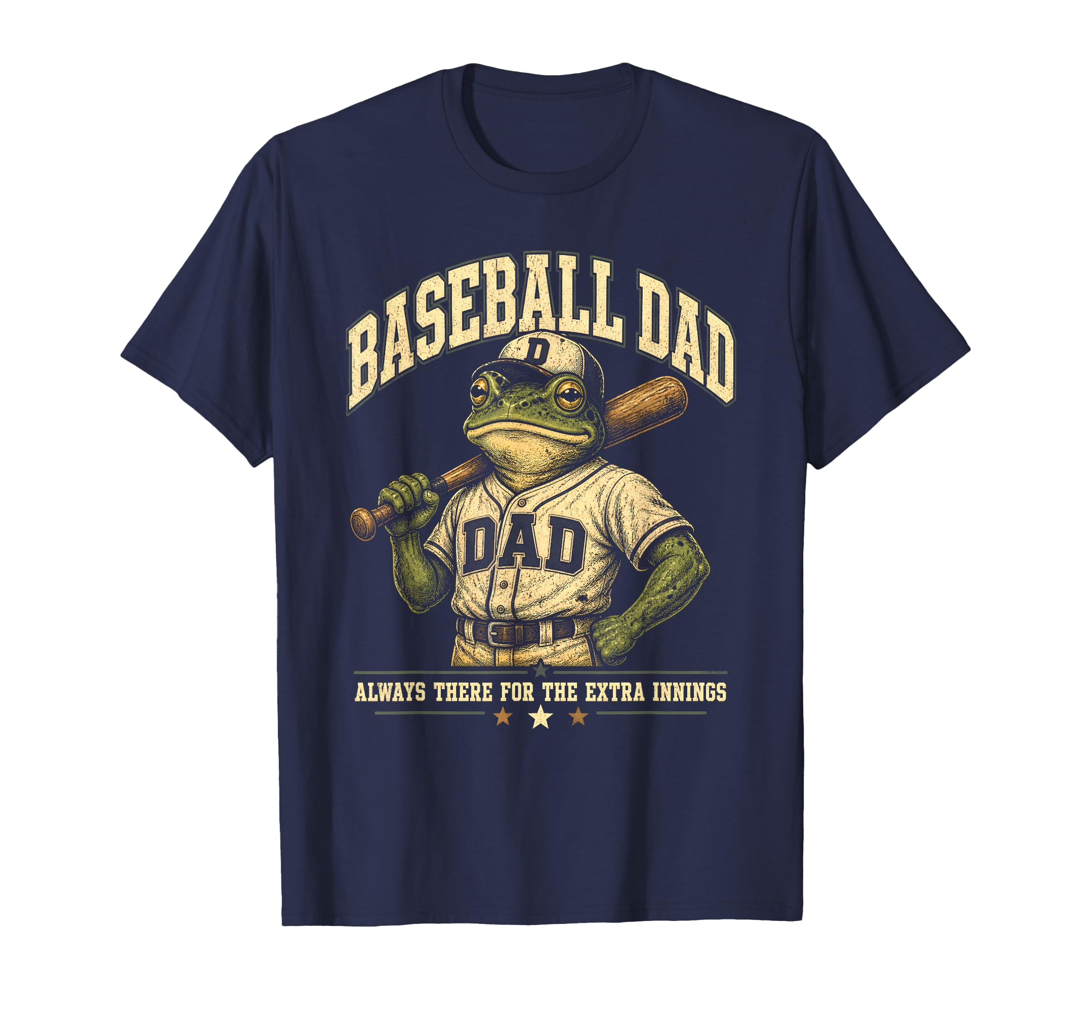 Funny Baseball Dad Frog Extra Innings T-Shirt - Novelty Apparel Men Women - T-Shirt, Sweatshirt, Hoodie