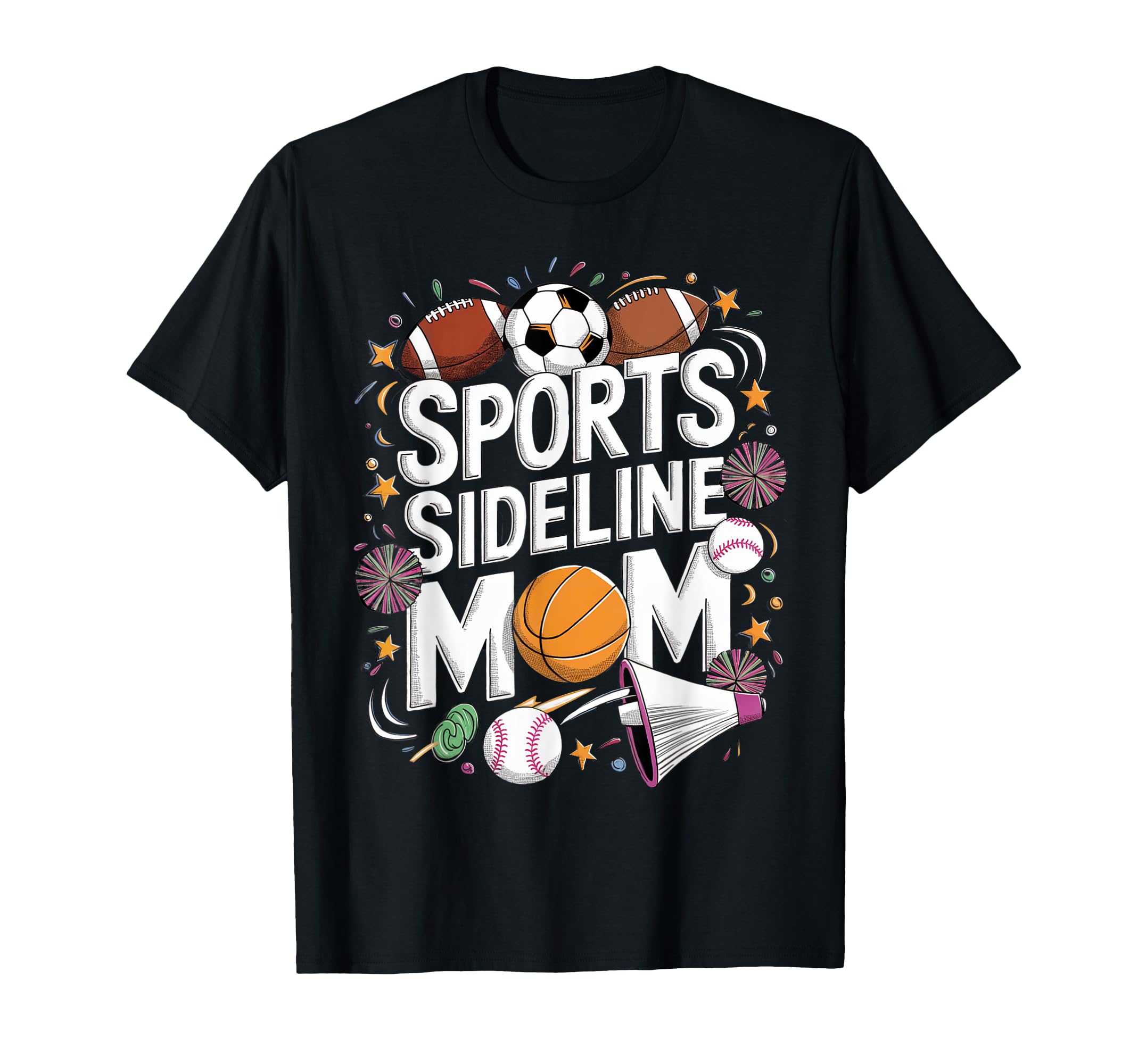 Happy Mama Sports Sideline Soccer T-Shirt - Streetwear Style for Adults - T-Shirt, Sweatshirt, Hoodie