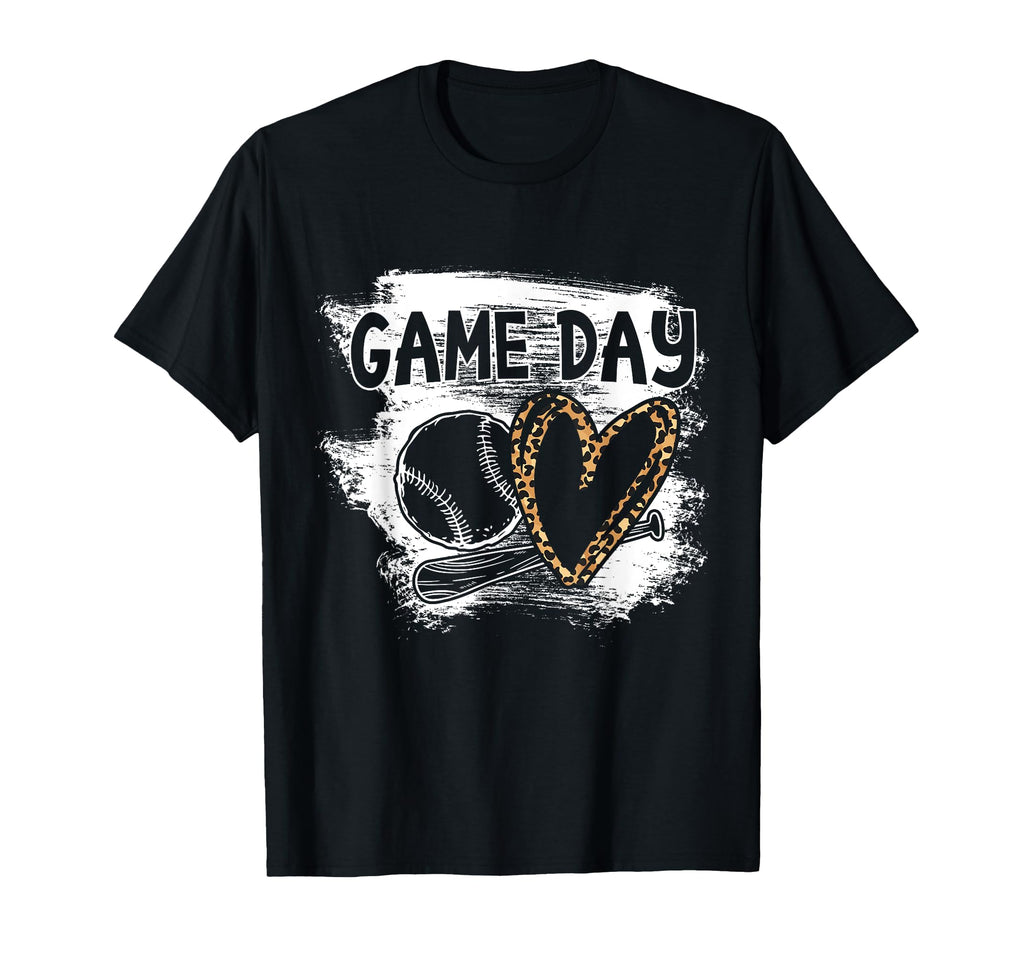 Baseball Player Game Day Leopard T-Shirt - Novelty Apparel Men Women - T-Shirt, Sweatshirt, Hoodie