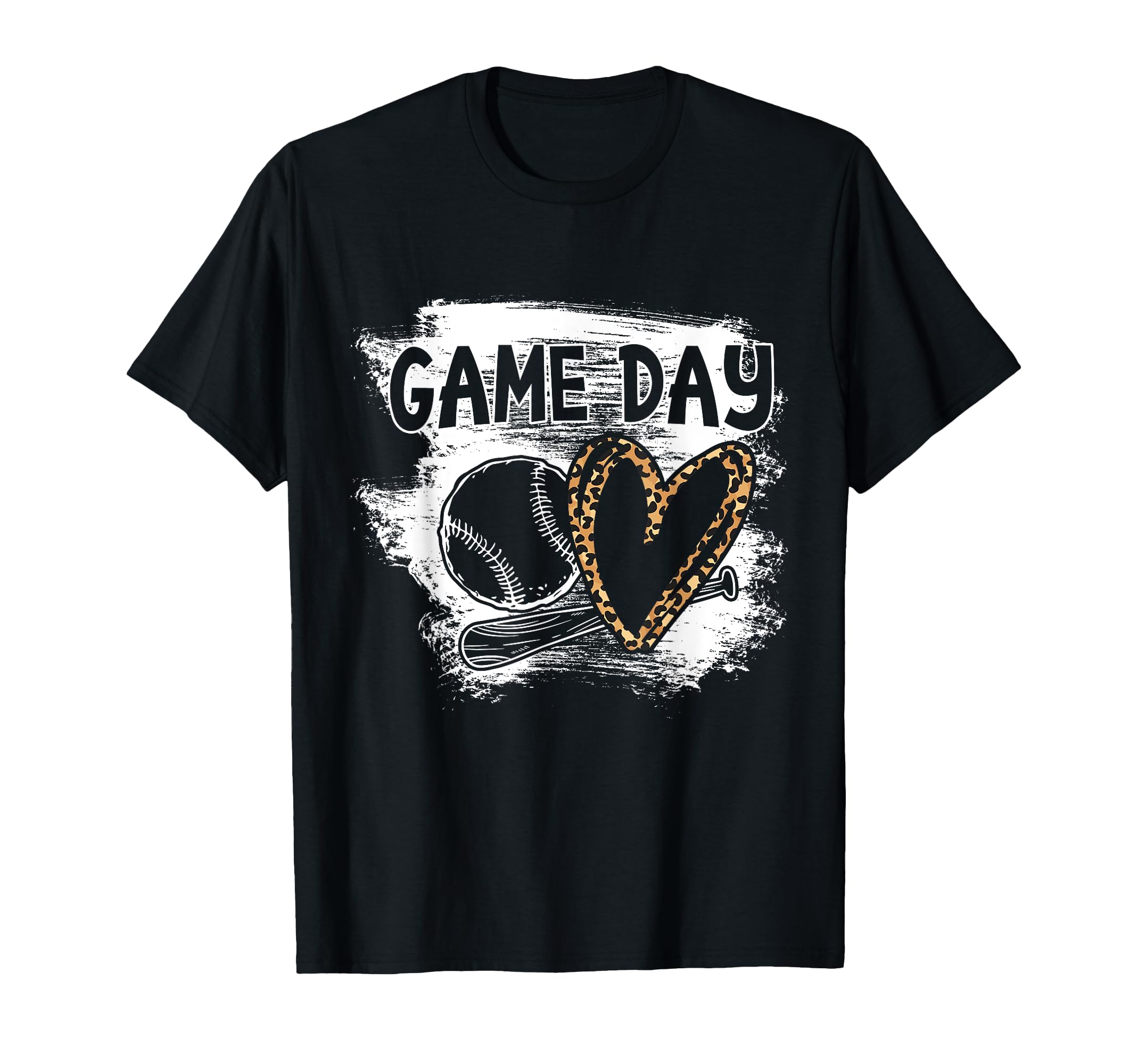 Baseball Player Game Day Leopard T-Shirt - Novelty Apparel Men Women - T-Shirt, Sweatshirt, Hoodie