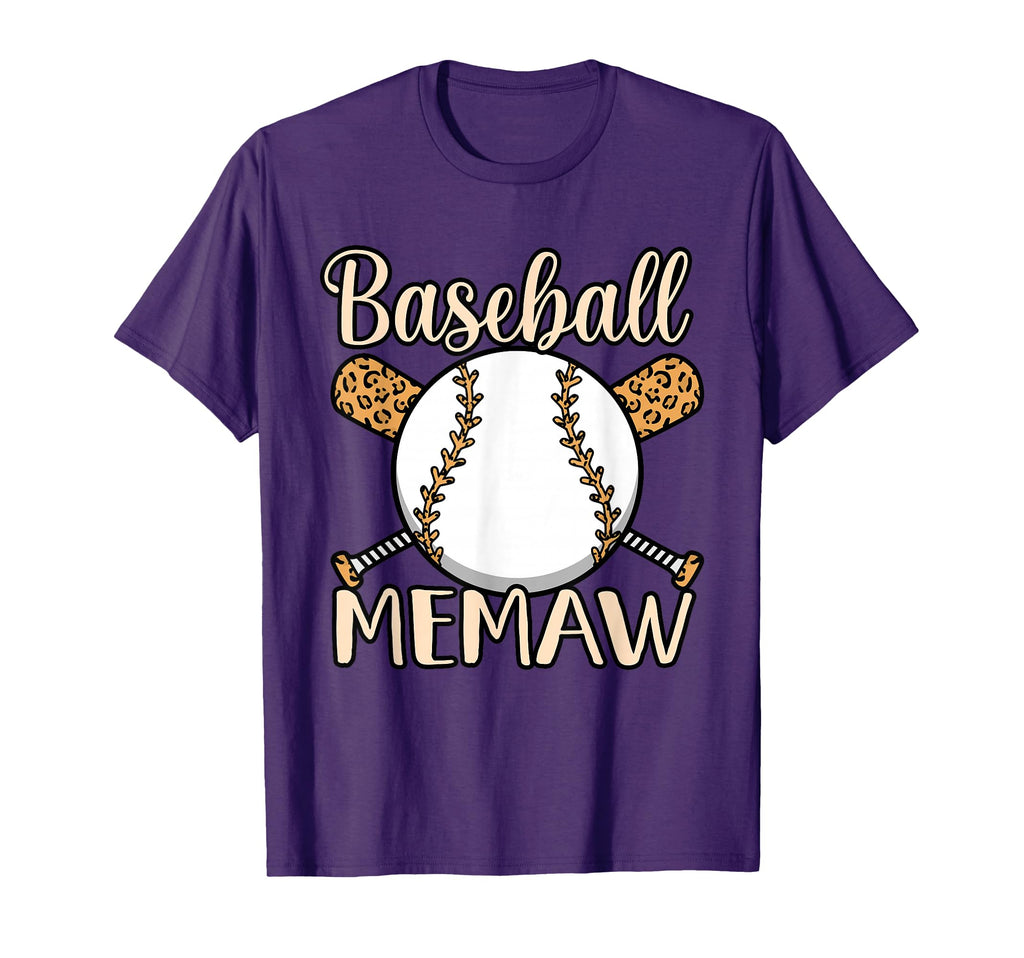 Baseball Memaw Sports Player Lover T-Shirt - Minimalist Print Men Women - T-Shirt, Sweatshirt, Hoodie