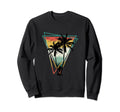 Summer Palm Trees Distressed Sweatshirt - Fun Novelty Design for Adults - T-Shirt, Sweatshirt, Hoodie