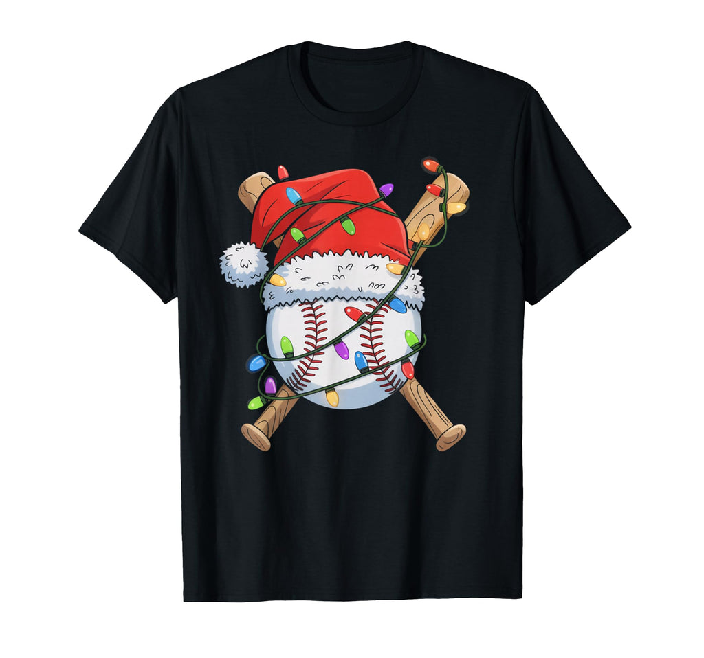 Santa Sports Baseball Player T-Shirt - Aesthetic Graphic Men Women - T-Shirt, Sweatshirt, Hoodie