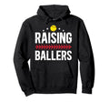 Raising Ballers Softball Dad Softball Hoodie - Minimalist Print Men Women - T-Shirt, Sweatshirt, Hoodie