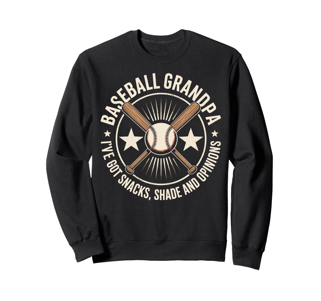 Funny Grandpa Baseball Player Fathers Hoodie - Trendy Graphic Men Women - T-Shirt, Sweatshirt, Hoodie