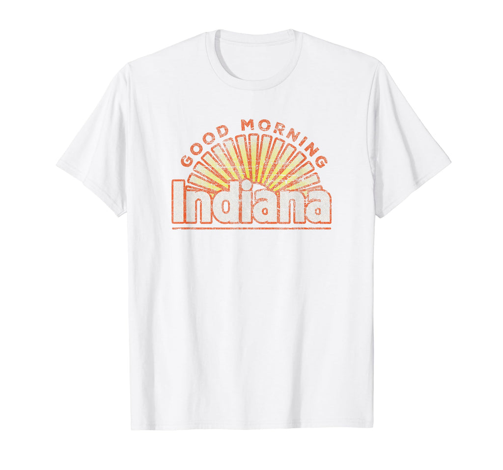 Indiana Good Morning Running T-Shirt - Aesthetic Graphic for Adults - T-Shirt, Sweatshirt, Hoodie
