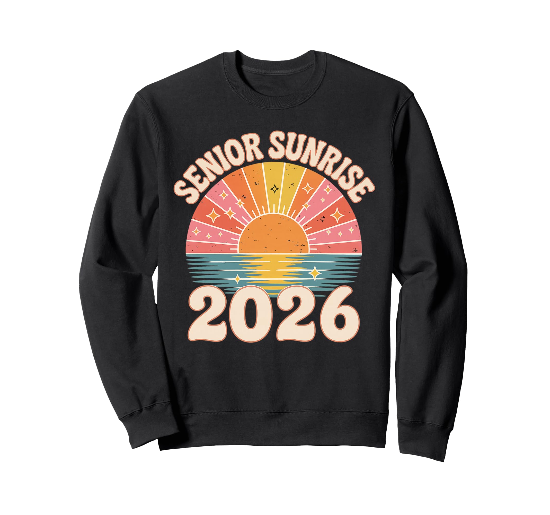 Senior Sunrise 2026 Boho Colorful Sweatshirt - Unique Graphic for Adults - T-Shirt, Sweatshirt, Hoodie