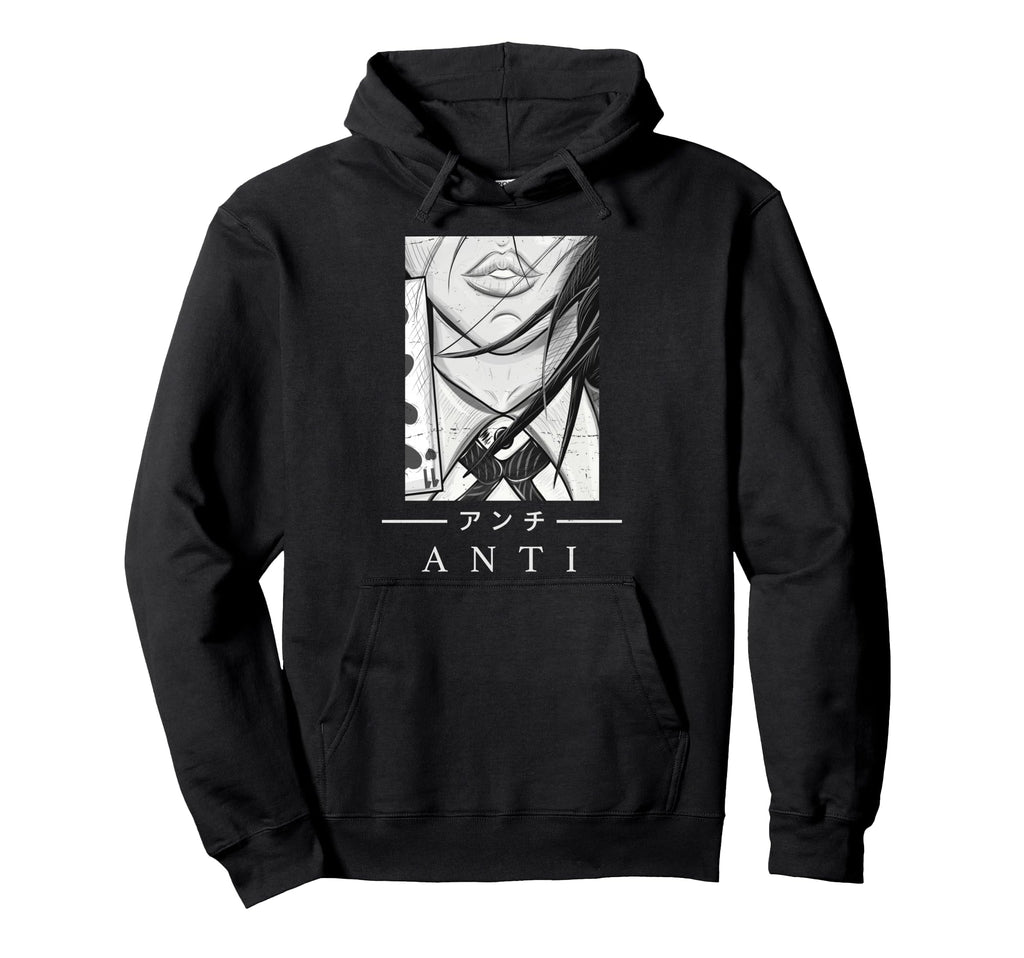 Anime Anti Japanese Art Aesthetic Hoodie - Novelty Apparel Men Women - T-Shirt, Sweatshirt, Hoodie